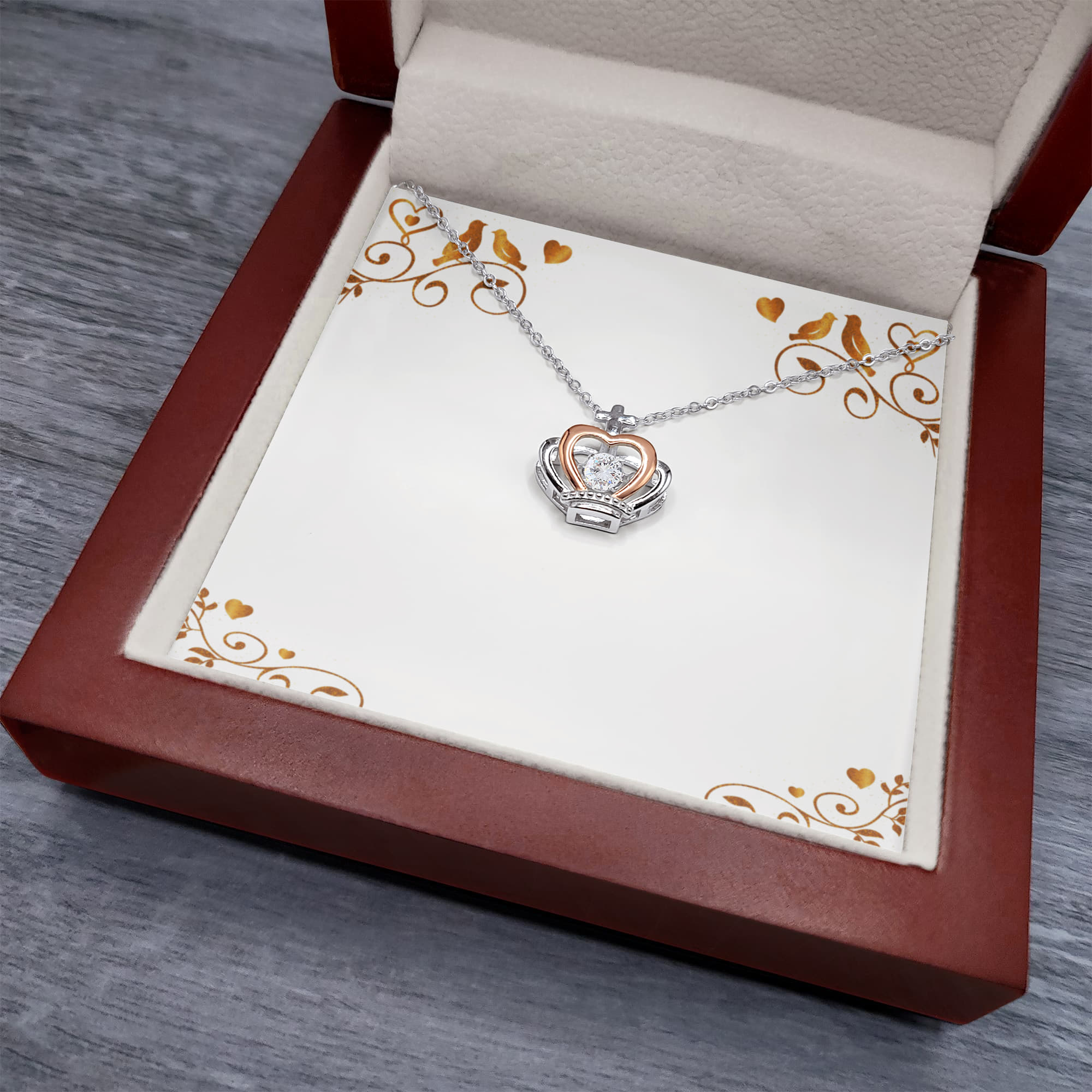 Crown Pendant Necklace