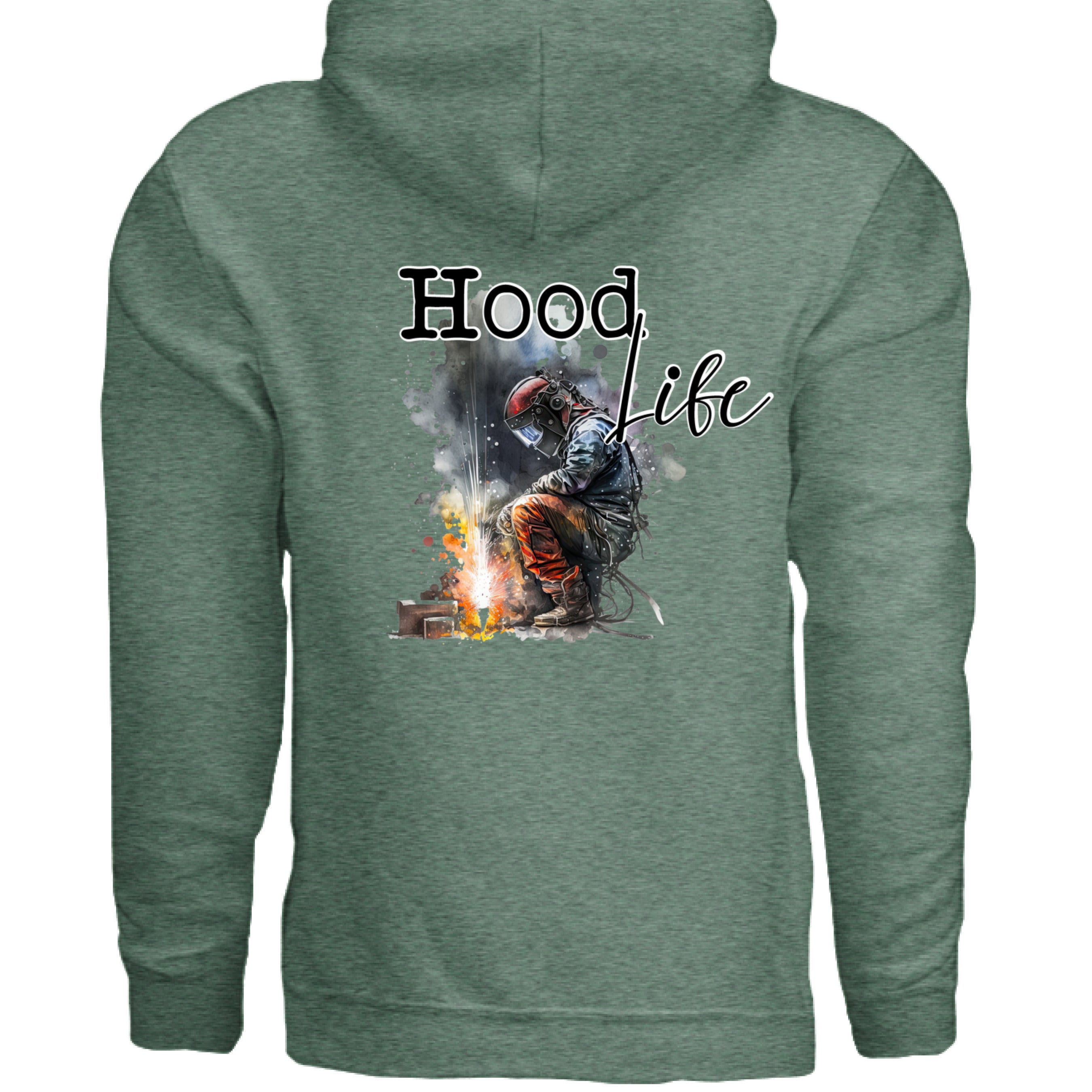 Heather Sport Dark Green - BACK